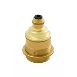 Brass Edison Screw Cord Grip Lamp Holder with Lamp Shade Ring