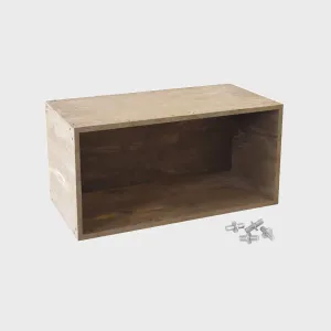 BRIX dark wood unit 5 panel 800 x 400mm