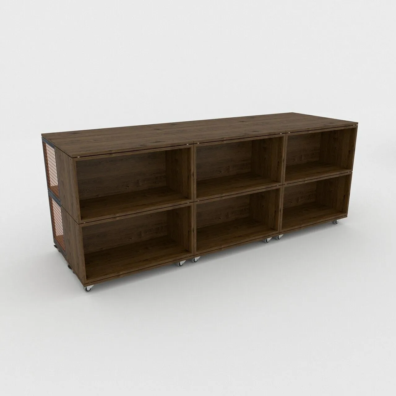 BRIX dark wood unit 5 panel 800 x 400mm