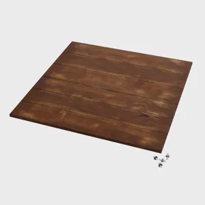BRIX double wooden worktop with connectors 800 x 800mm