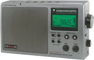 C. Crane CC Radio-2E Enhanced Portable AM FM Weather and 2-Meter Ham Band (Titanium) CC2TE