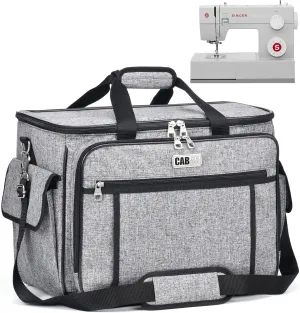 CAB55 Sewing Machine Case - Carrying Bag with Removable Padding, Tote for Machine and Accessories
