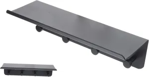 Cabilock Space Aluminum 30cm Wall Mounted Keys Shelf Bathroom Hooks Towel Racks for Bathroom Storage Rack Home Storage Holders Multifunctional Storage