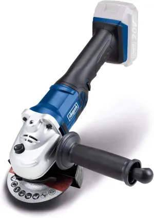 CAG115-20ProS Battery Angle Grinder | 20 Volt | 115 mm Disc Diameter | Easy Sanding Disc Change | Basic Device