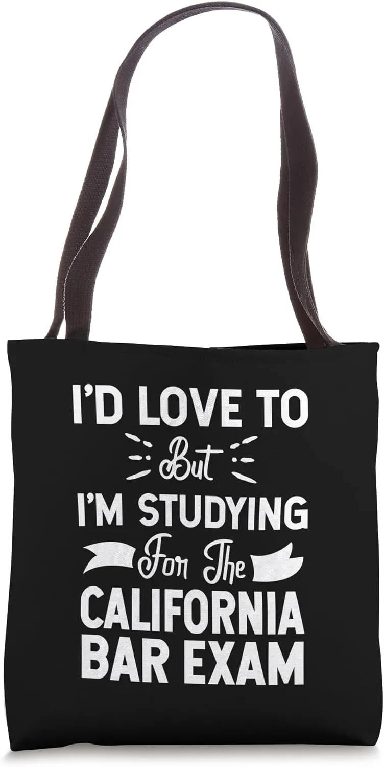 California Bar Exam Future Lawyer Law Student Tote Bag