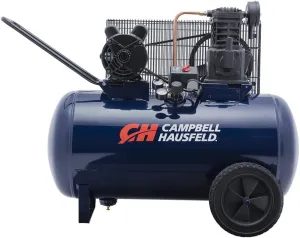 CAMPBELL HAUSFELD 30 Gallon Horizontal Air Compressor, Single Stage 3.7 HP, Portable, Heavy Duty, 135 Max PSI - Ideal Portable Air Compressor for Home Improvement Projects
