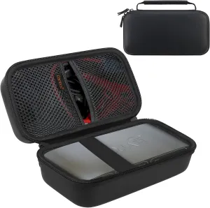 Canboc Hard Carrying Case for Halo Bolt Air 58830 mWh/Halo Bolt Air  55500 Portable Emergency Power, Car Jump Starter Charger Power Bank, Mesh Bag fit Jump Cables, AC Outlet, Charger, Black