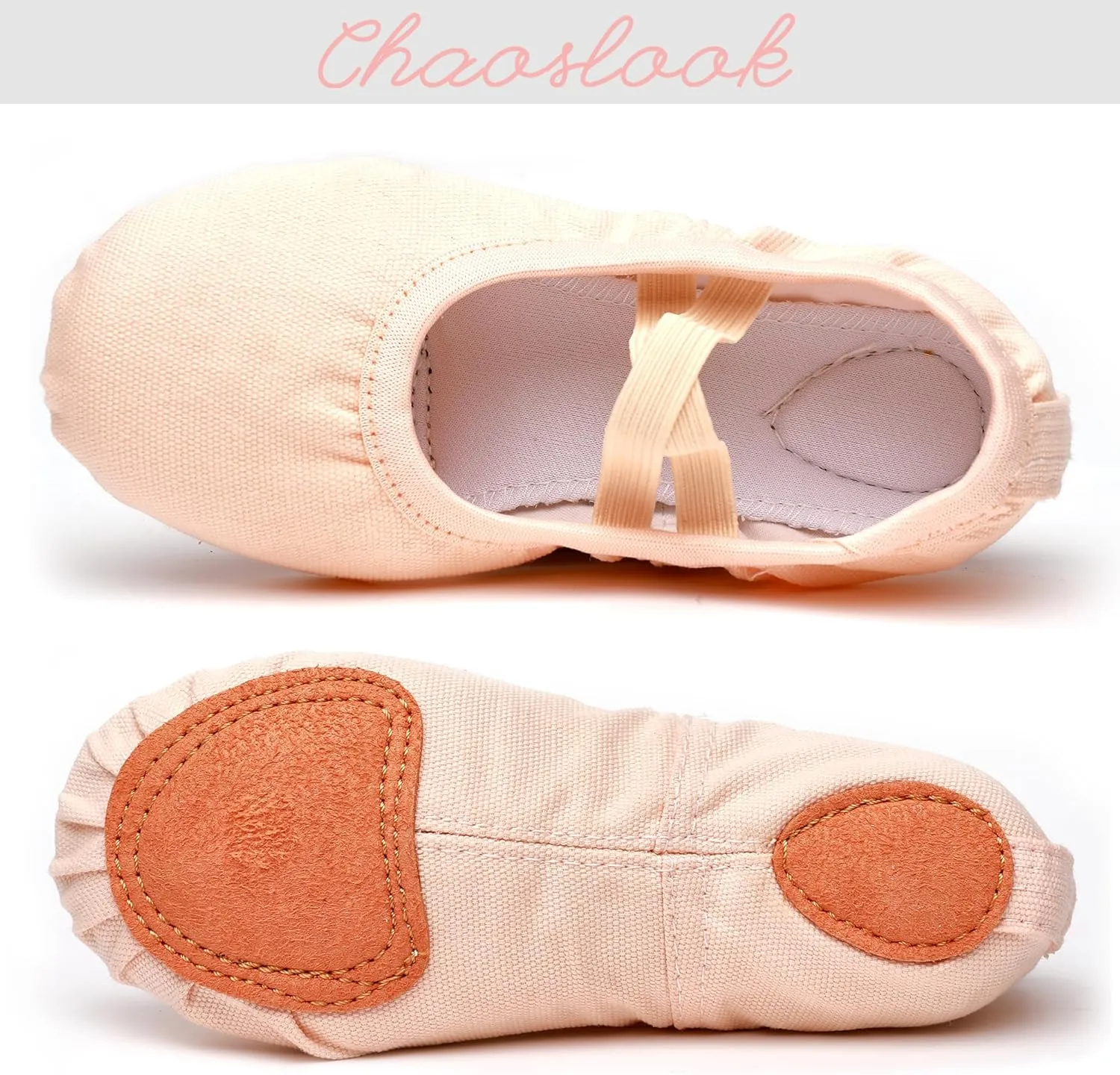 Canvas Ballet Dance Shoes Girls Womens Ballet Shoes Stretch Split Sole for Perform Dance Yoga