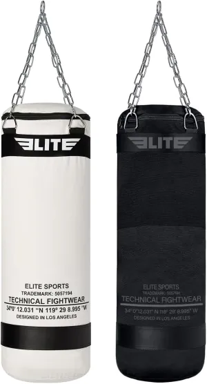 Canvas Punching Bags MMA Muay Thai Kickboxing Training Boxing Punching Bag with Chains - UNFILLED