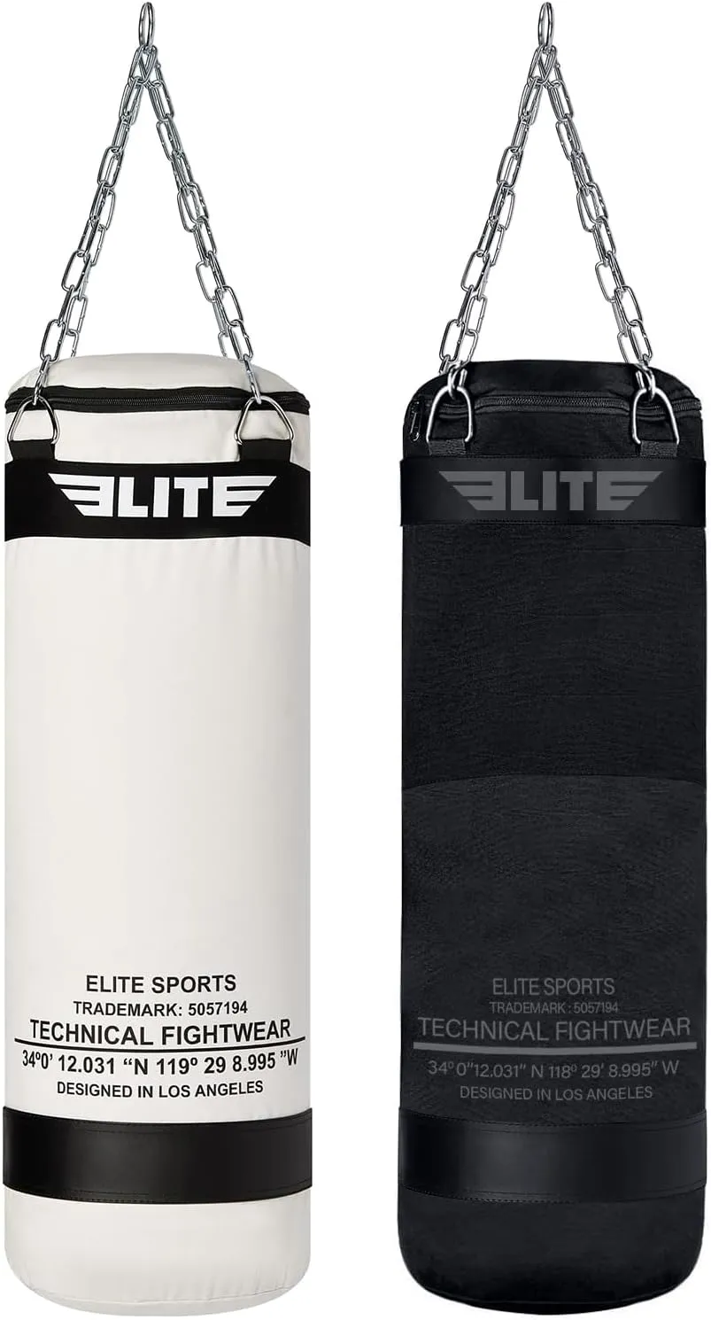 Canvas Punching Bags MMA Muay Thai Kickboxing Training Boxing Punching Bag with Chains - UNFILLED