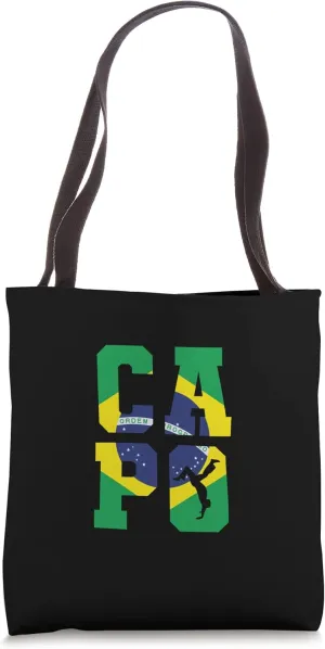 Capo Brazil Flag Capoeira Combat Dance Tote Bag
