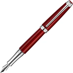 CARAN D'ACHE 4799-580 Caran d'Ache Fountain Pen, Medium, Medium Point, Leman Rouge Carmine