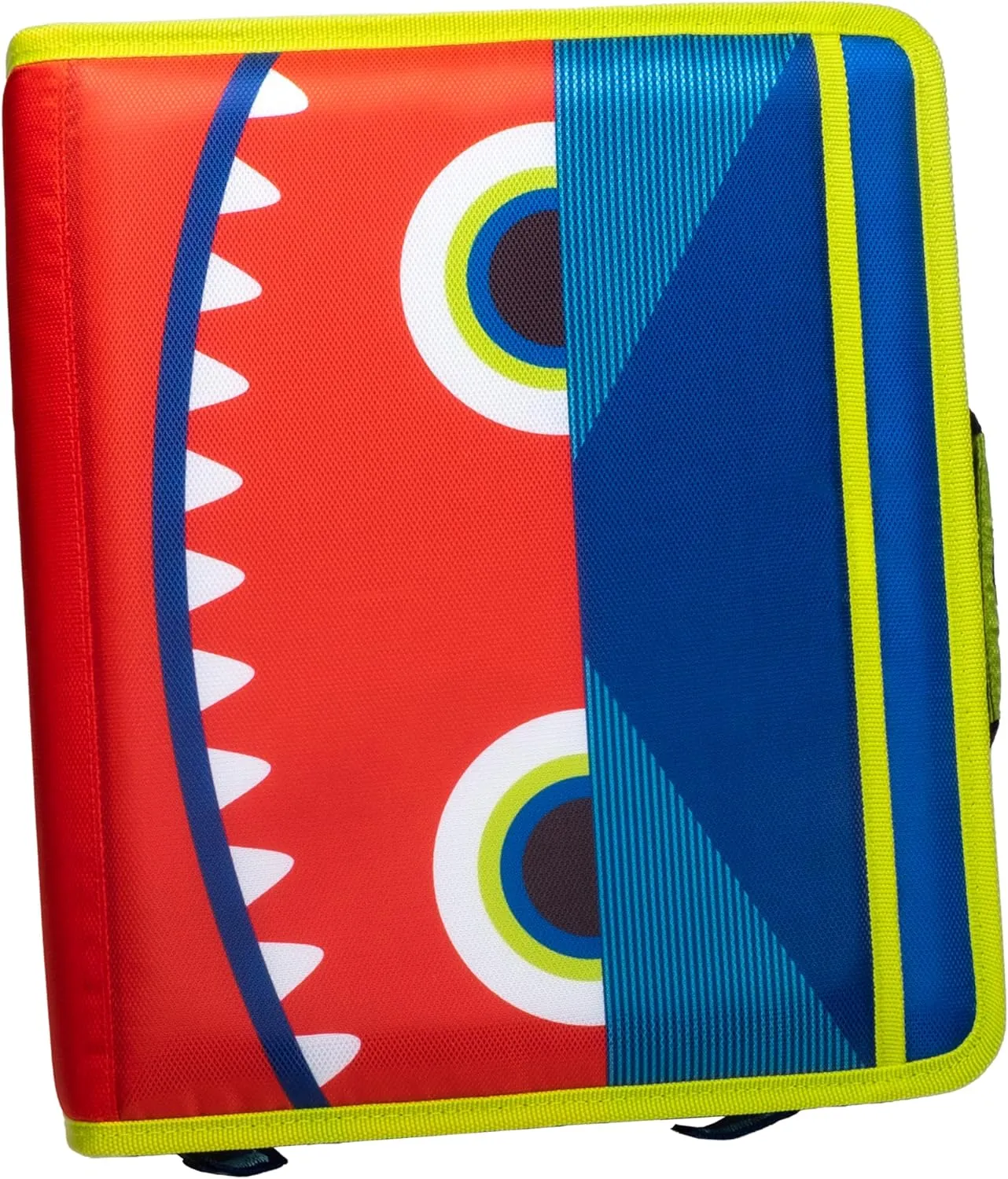 Case-it 6 Pack Z Shape Zipper Binder - Two Binders in One - Double Sided 1.5 Inch D-Ring - 500 Page Capacity - Comes with Shoulder Strap, Monster Design Z-176-ME-C-BLUR, Light Blue, Purple