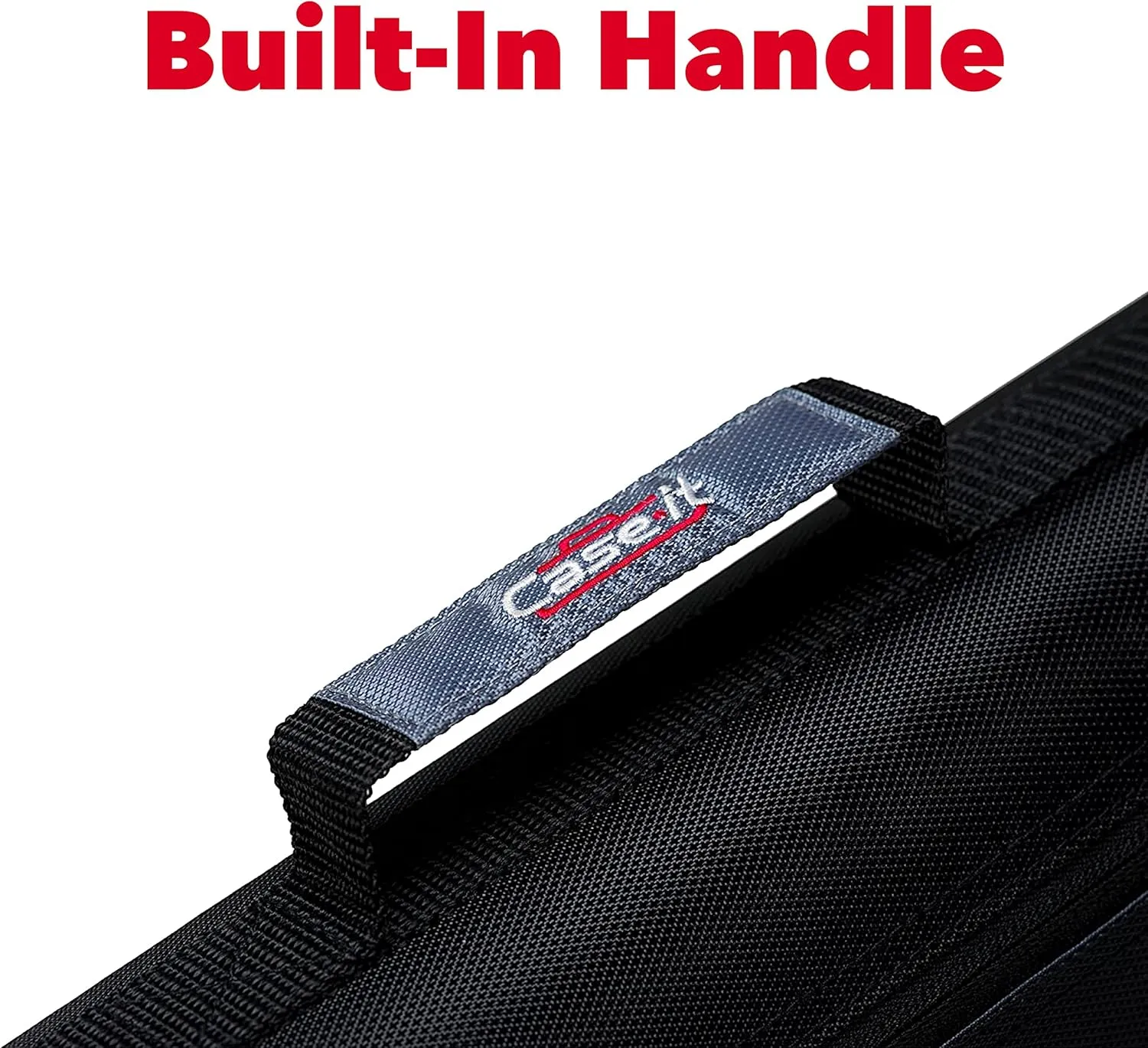 Case-it The Z Shape Zipper Binder - Two Binders in One - Double Sided 1.5 Inch D-Ring - Multiple Pockets - 500 Page Capacity - Comes with Shoulder Strap, Jet Black Z-176