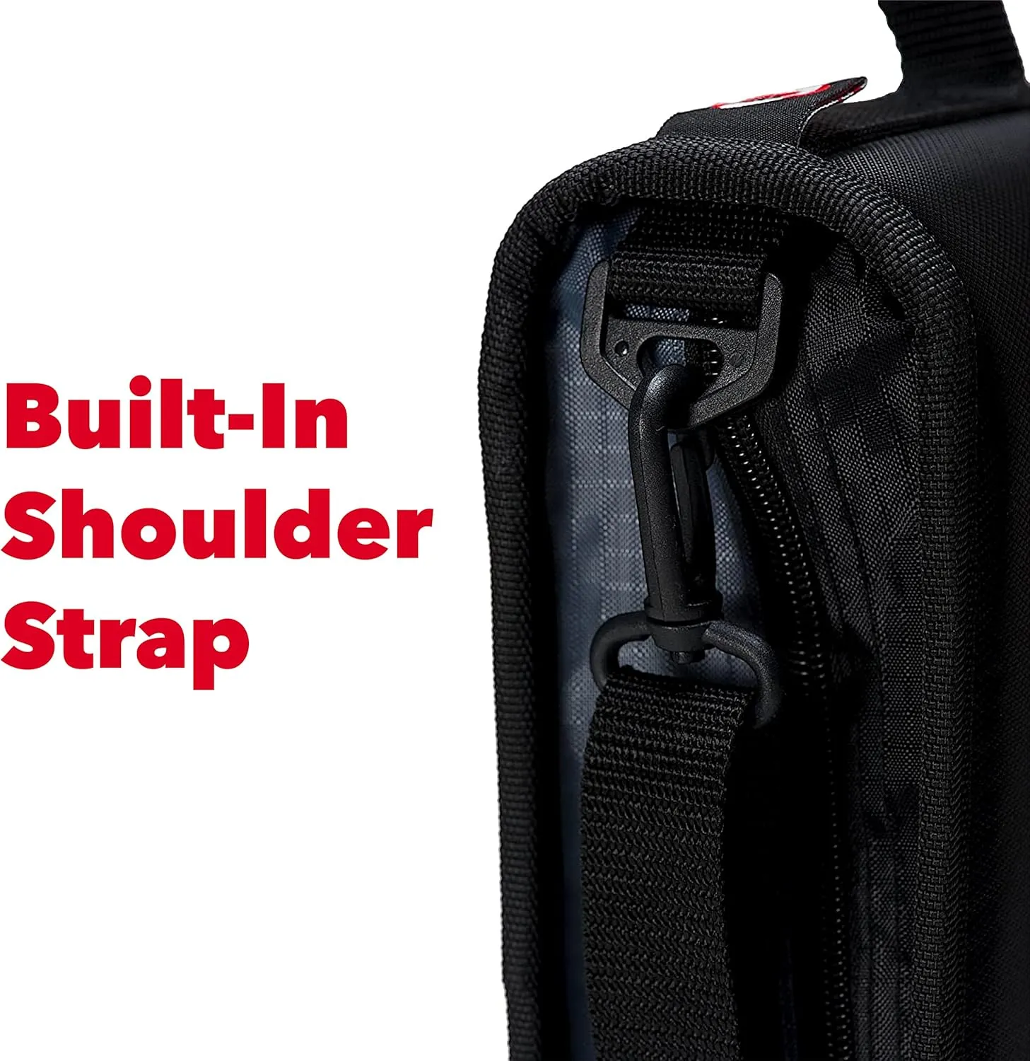 Case-it The Z Shape Zipper Binder - Two Binders in One - Double Sided 1.5 Inch D-Ring - Multiple Pockets - 500 Page Capacity - Comes with Shoulder Strap, Jet Black Z-176