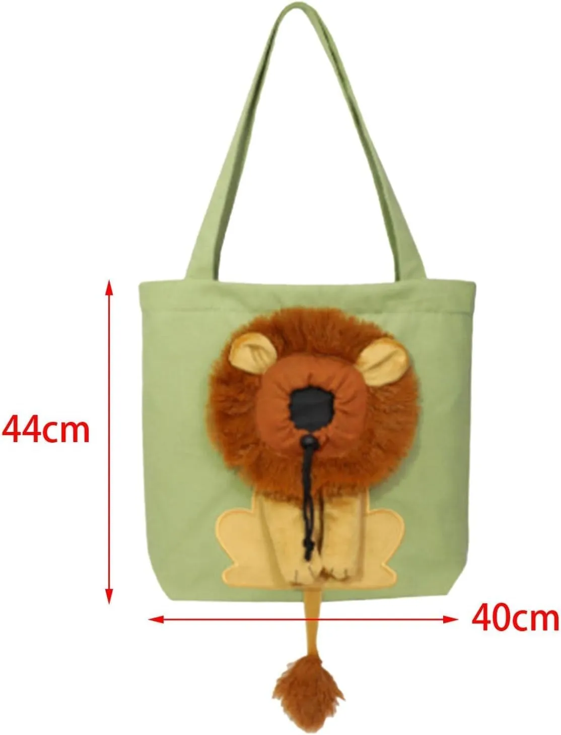 Cat Carriers Travel Transport Bag Comfortable Lion Shape Kennel Handbag Shoulder Bag Cute for Traveling Small Dogs Cats Puppy Kitten Kitty, Grey Large Bags(Color:Green Large)