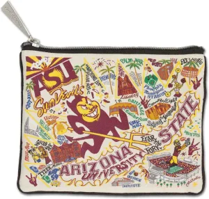 catstudio Arizona State University Collegiate Zipper Pouch Purse | Holds Your Phone, Coins, Makeup, Dog Treats, & Tech Tools