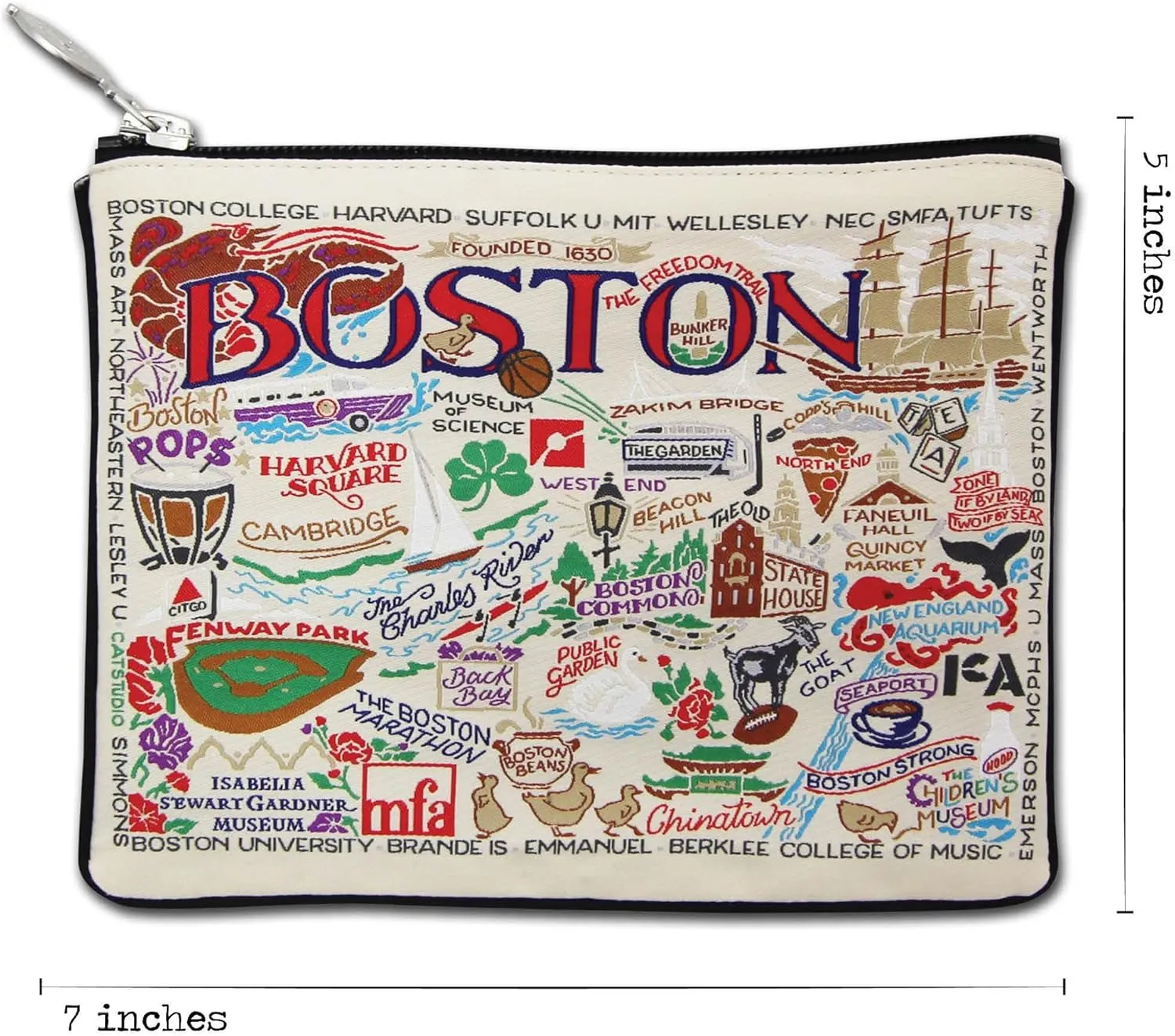Catstudio Boston Zipper Pouch Purse | Holds Your Phone, Coins, Makeup, Dog Treats, & Tech Tools