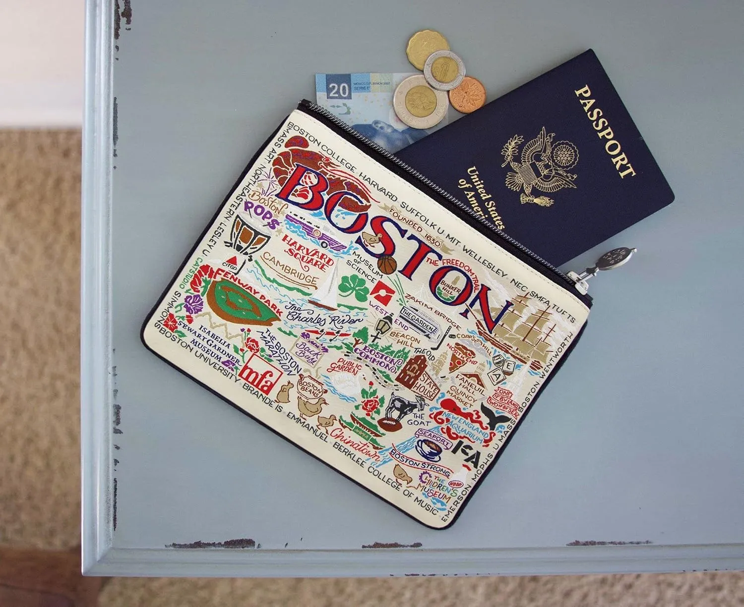 Catstudio Boston Zipper Pouch Purse | Holds Your Phone, Coins, Makeup, Dog Treats, & Tech Tools