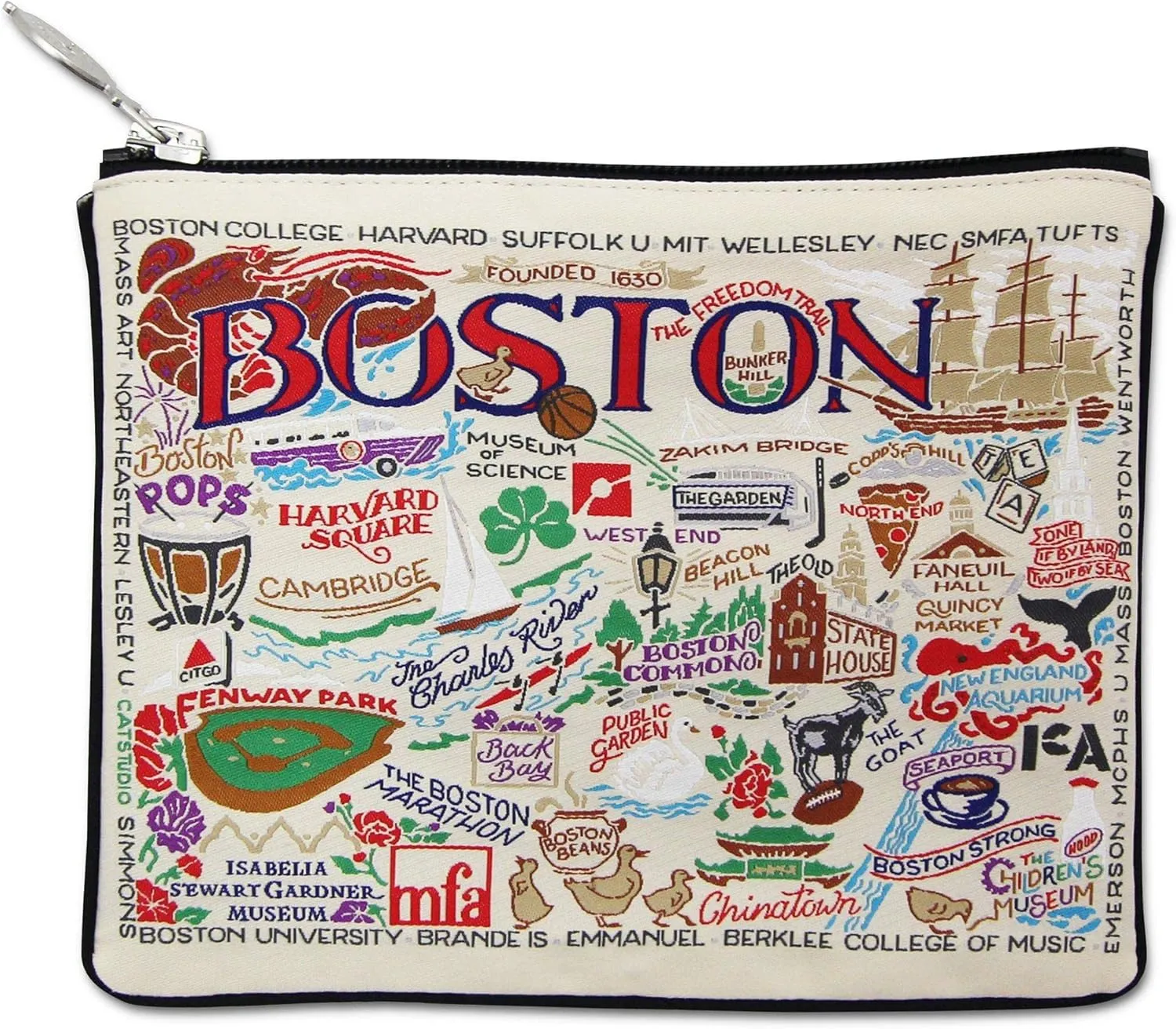 Catstudio Boston Zipper Pouch Purse | Holds Your Phone, Coins, Makeup, Dog Treats, & Tech Tools