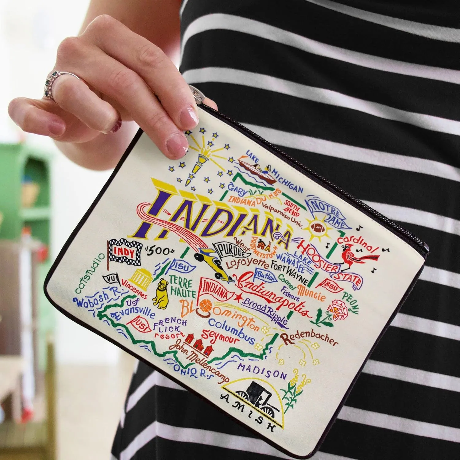 Catstudio Indiana Zipper Pouch Purse | Holds Your Phone, Coins, Makeup, Dog Treats, & Tech Tools