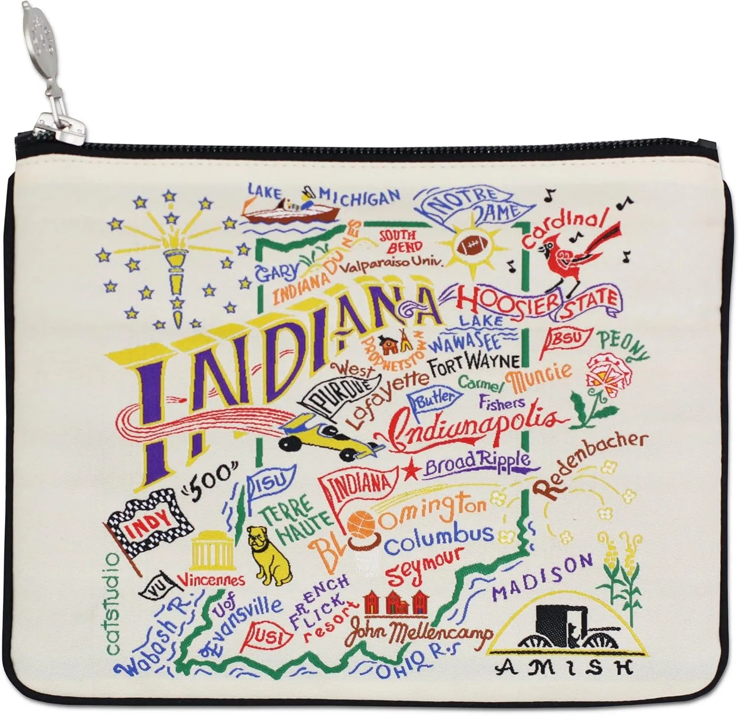Catstudio Indiana Zipper Pouch Purse | Holds Your Phone, Coins, Makeup, Dog Treats, & Tech Tools