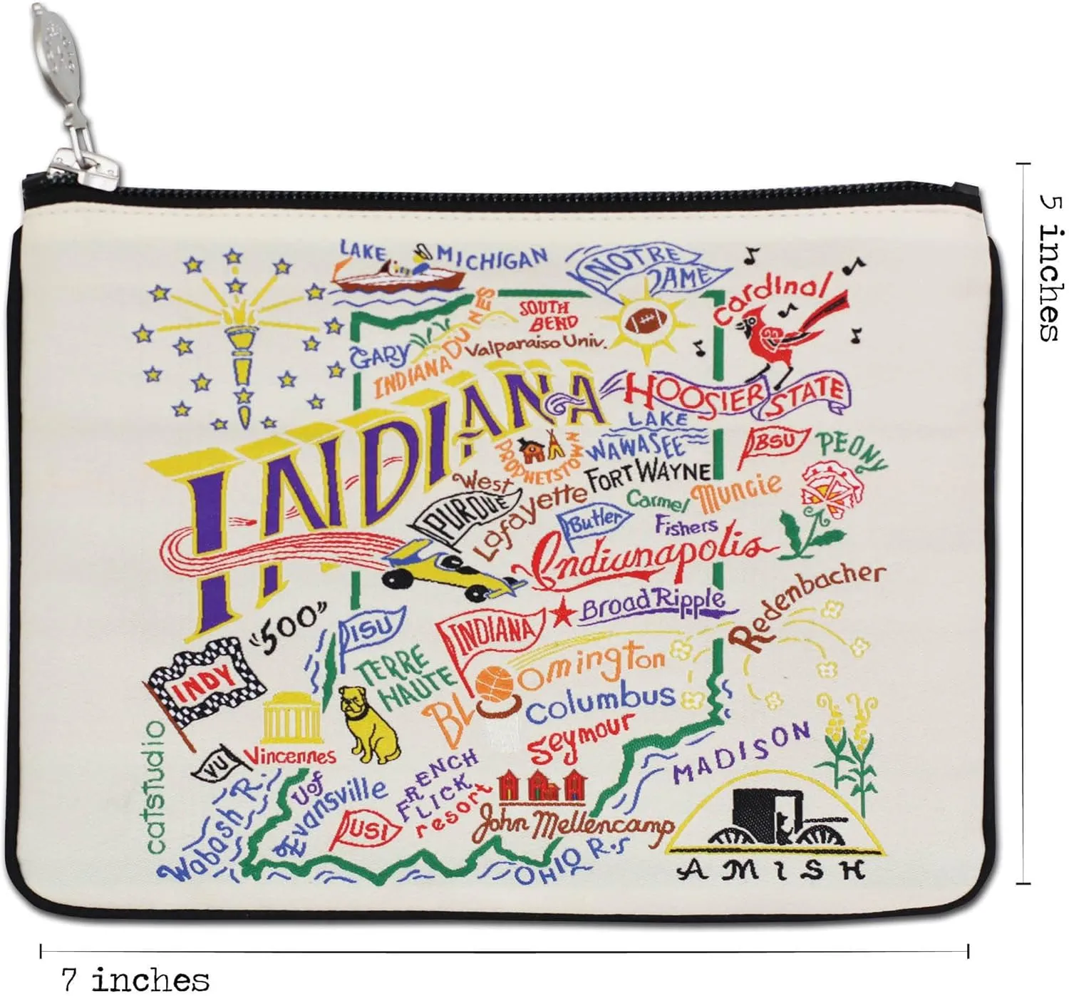 Catstudio Indiana Zipper Pouch Purse | Holds Your Phone, Coins, Makeup, Dog Treats, & Tech Tools