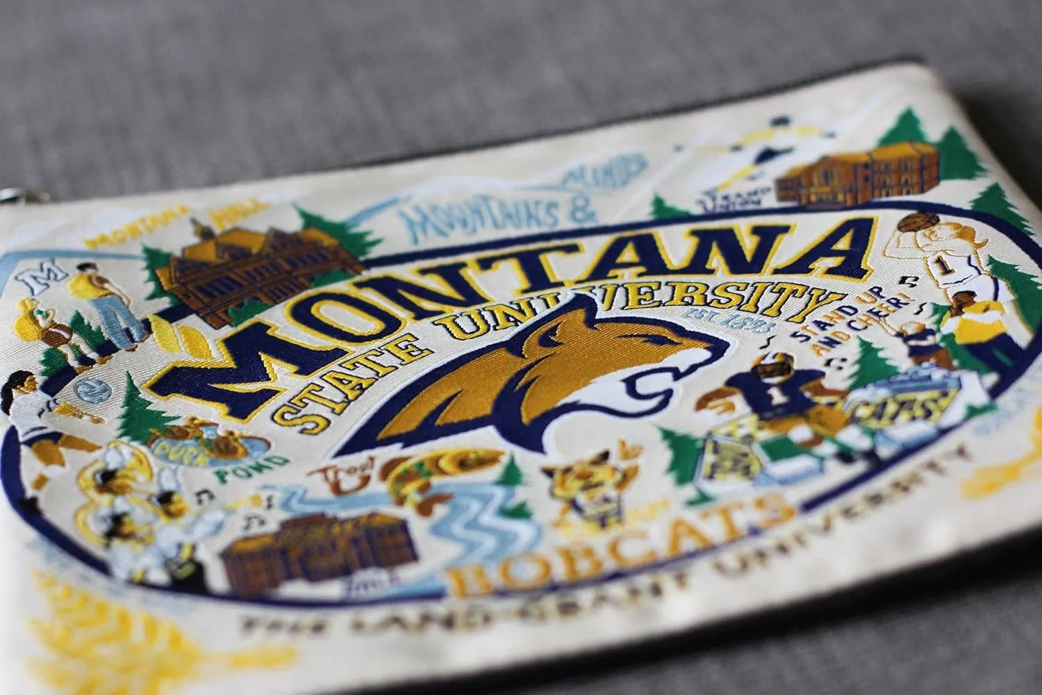 catstudio Montana State University Collegiate Zipper Pouch Purse | Holds Your Phone, Coins, Makeup, Dog Treats, & Tech Tools