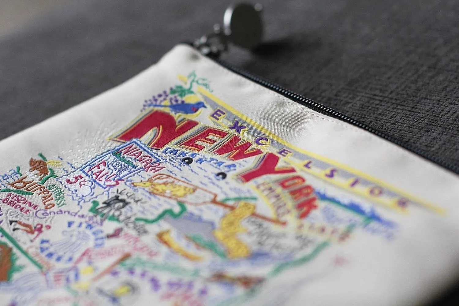 catstudio New York State Zipper Pouch Purse | Holds Your Phone, Coins, Makeup, Dog Treats, & Tech Tools