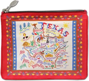 catstudio Pattern Texas Zipper Pouch Purse | Holds Your Phone, Coins, Makeup, Dog Treats, & Tech Tools