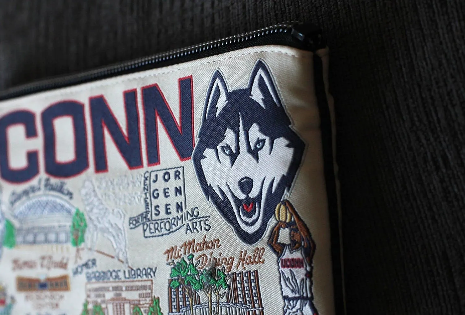 catstudio University Of Connecticut Collegiate Zipper Pouch Purse | Holds Your Phone, Coins, Makeup, Dog Treats, & Tech Tools
