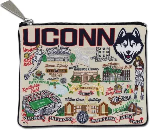 catstudio University Of Connecticut Collegiate Zipper Pouch Purse | Holds Your Phone, Coins, Makeup, Dog Treats, & Tech Tools