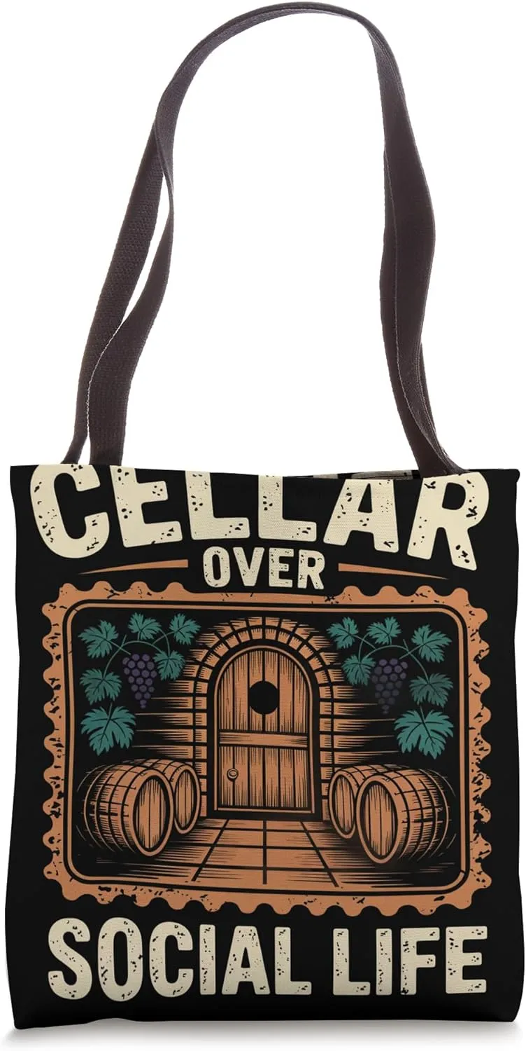 Cellar Over Social Life Sommelier Tote Bag