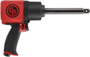 Chicago Pneumatic CP7769-6 - 3/4 Inch Air Impact Wrench with 6 Inch Extended Anvil, Pistol Handle, Max Torque Reverse Output 1440 ft. lbf / 1950 Nm, 6500 RPM, Twin Hammer, Industrial Tool, Automotive