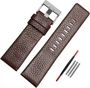 Choco&Man US Diesel Calfskin Leather Watch Band with Tool Replacement for Men's Diesel Watches
