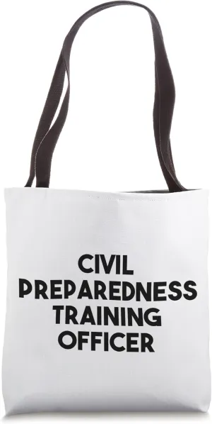 Civil Preparedness Training Officer Tote Bag