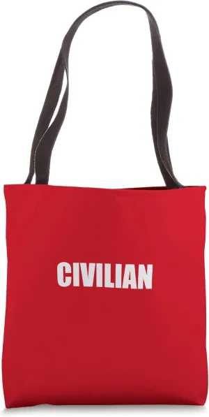 Civilian 2 Sided Front & Back Print Employees Official Tote Bag