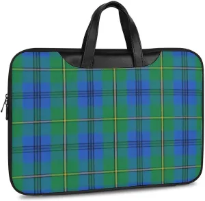 Clan Rutherford Tartan Handheld Single Shoulder Crossbody Laptop Bag Unisex