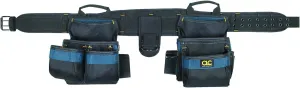 CLC Custom Leathercraft 2605 Carpenter's Ballistic Combo, 20 Pocket, 4 Piece,Black