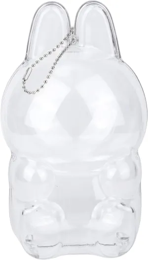 Clear Figure Display Bag with Keychain, Hanging Blind Box Organizer Portable Collectibles Display Carrying Case Dustproof Mini Doll Pouch Small Storage Bag for Collectors