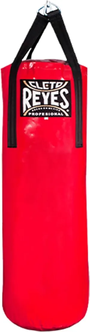 CLETO REYES Heavy Punching Bag for Adults Boxing Training Equipment, MMA, Kickboxing, Muay Thai, Nylon-Canvas, Large, Classic Red