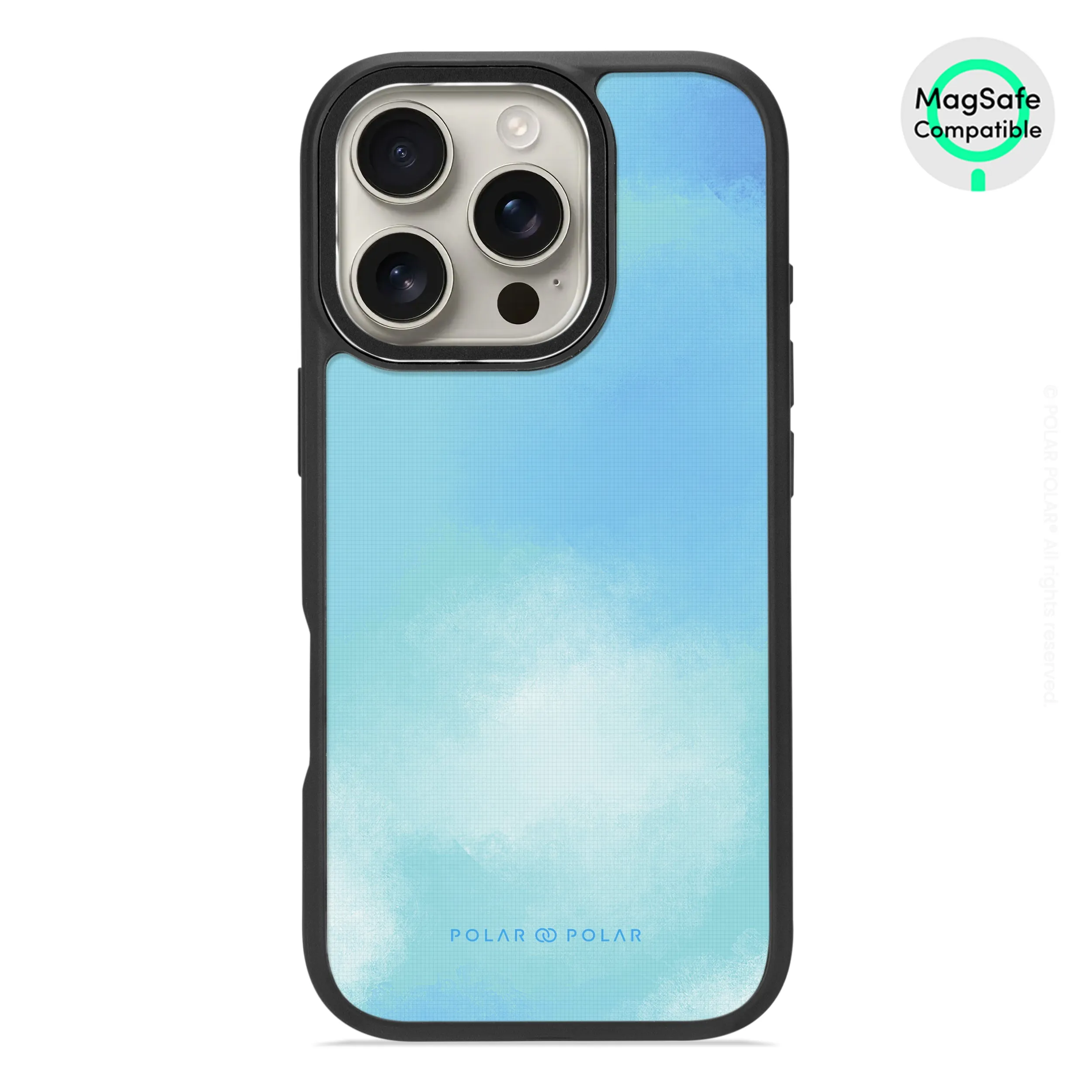 Clouds in Spring - iPhone 16 Pro Frosted Black Bumper MagSafe Case