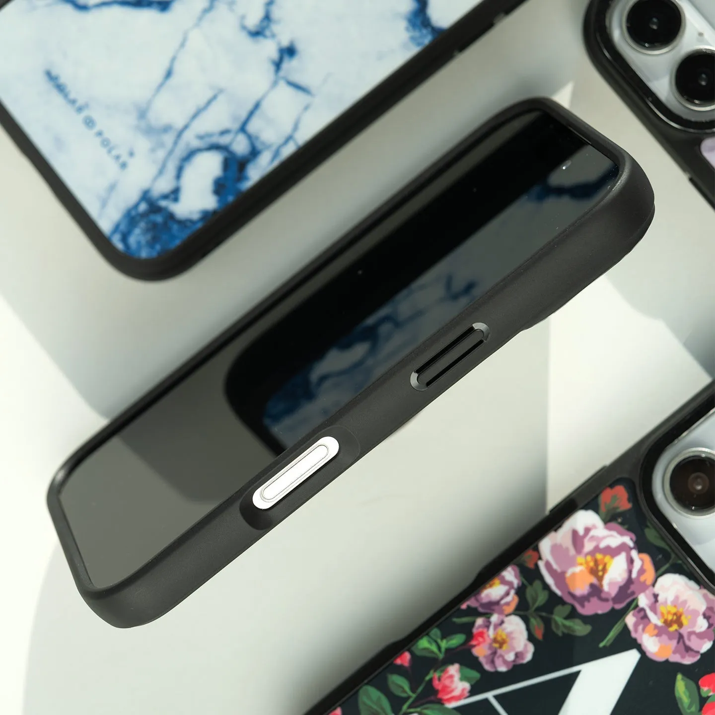 Clouds in Summer - iPhone 16 Plus Frosted Black Bumper MagSafe Case