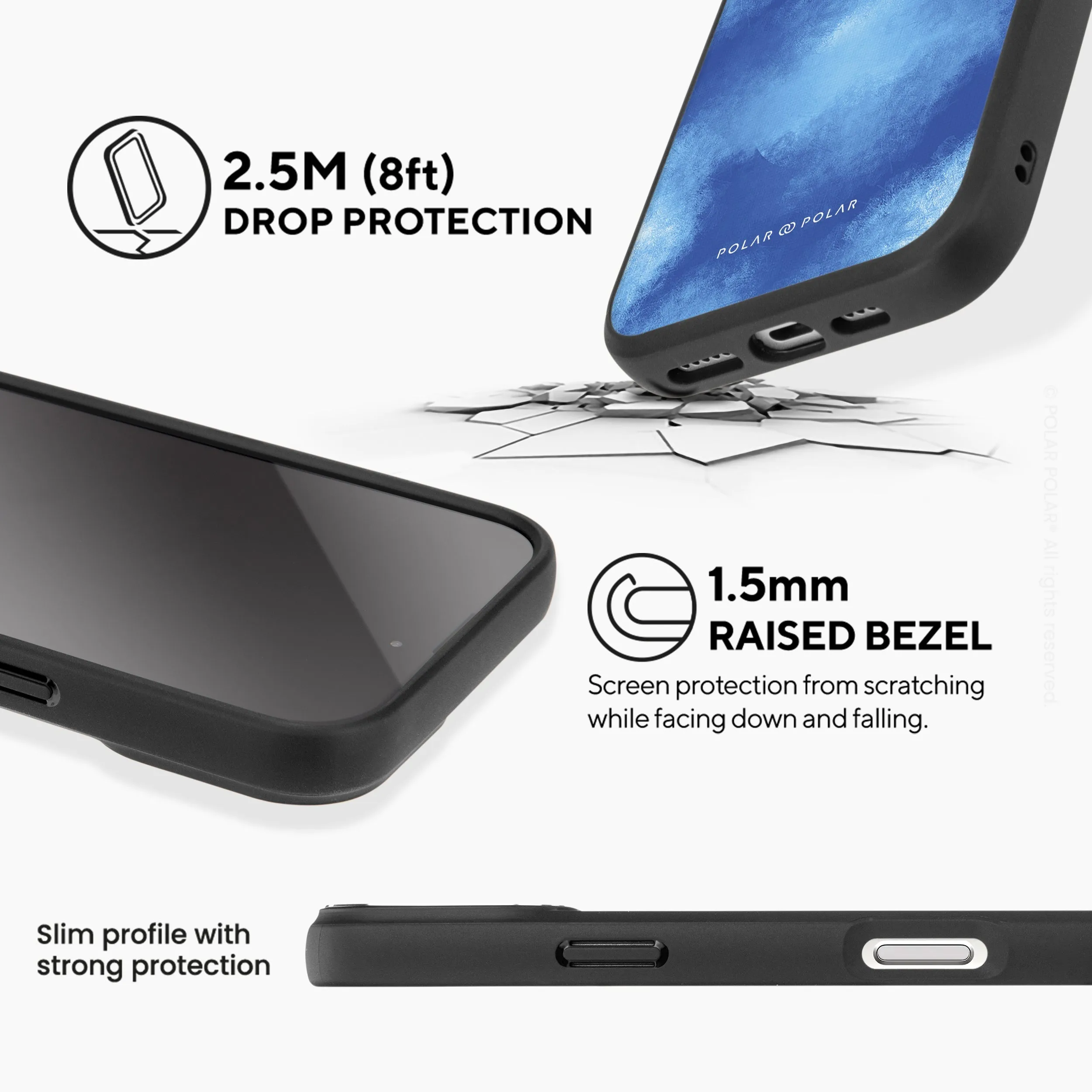 Clouds in Summer - iPhone 16 Plus Frosted Black Bumper MagSafe Case