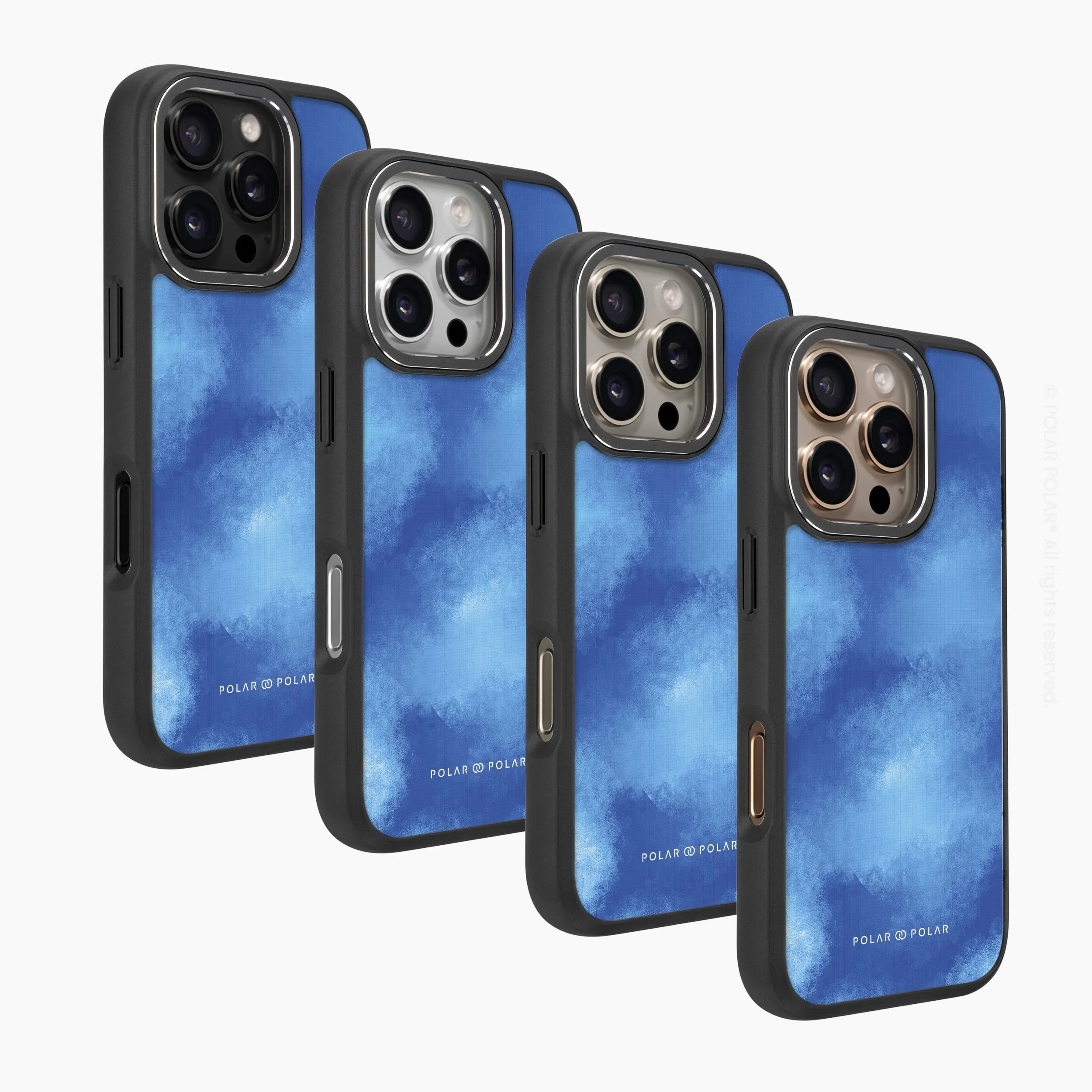 Clouds in Summer - iPhone 16 Pro Max Frosted Black Bumper MagSafe Case
