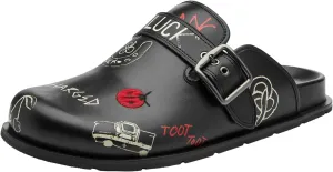 Coach Men's Buckle Clog with Sketch Print