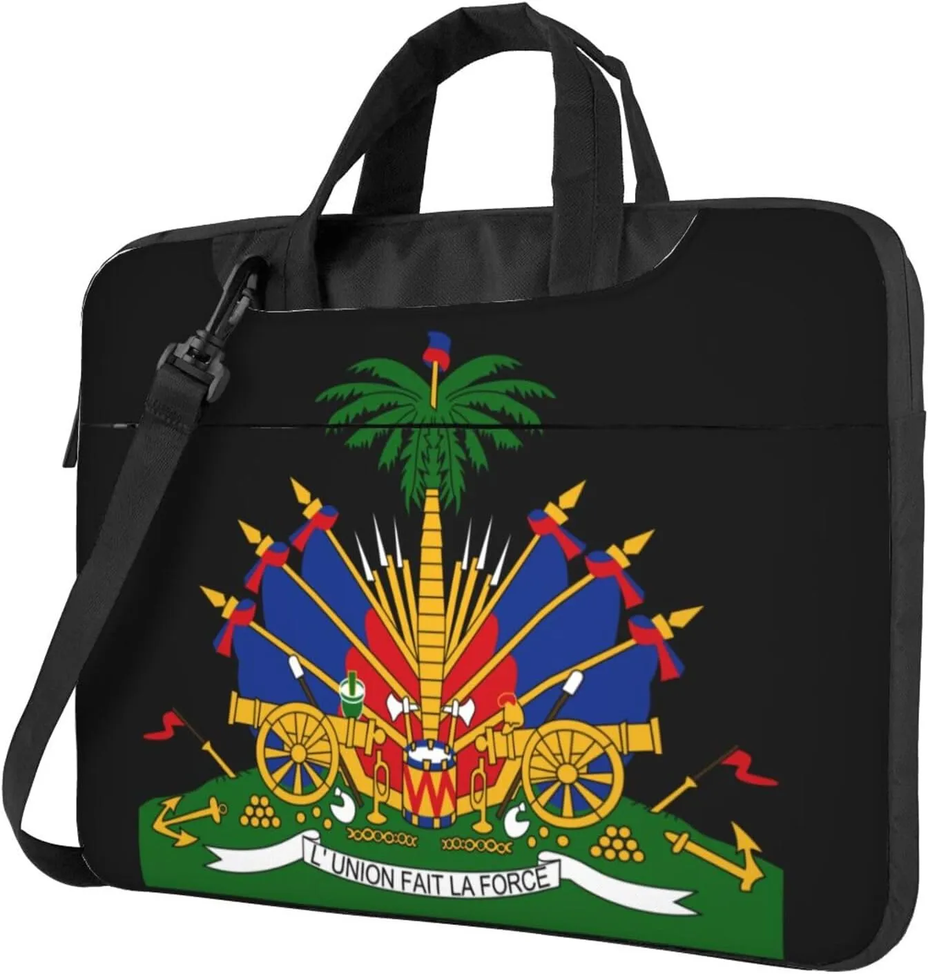 Coat Of Arms Of Haiti 3d Pattern Laptop Bag Shoulder Bag Computer Notebook Briefcase Messenger Bag