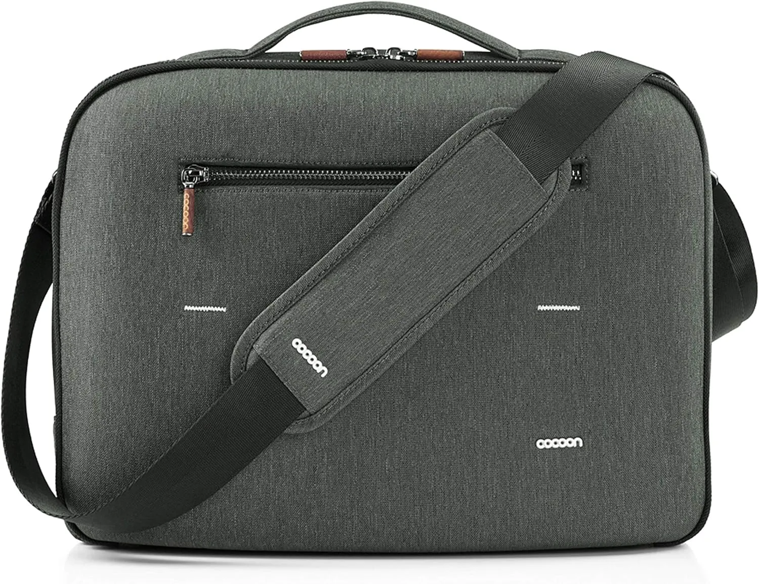 Cocoon MCP3302GF Graphite 15" Brief with Built-in Grid-IT!® Accessory Organizer (Graphite Gray)