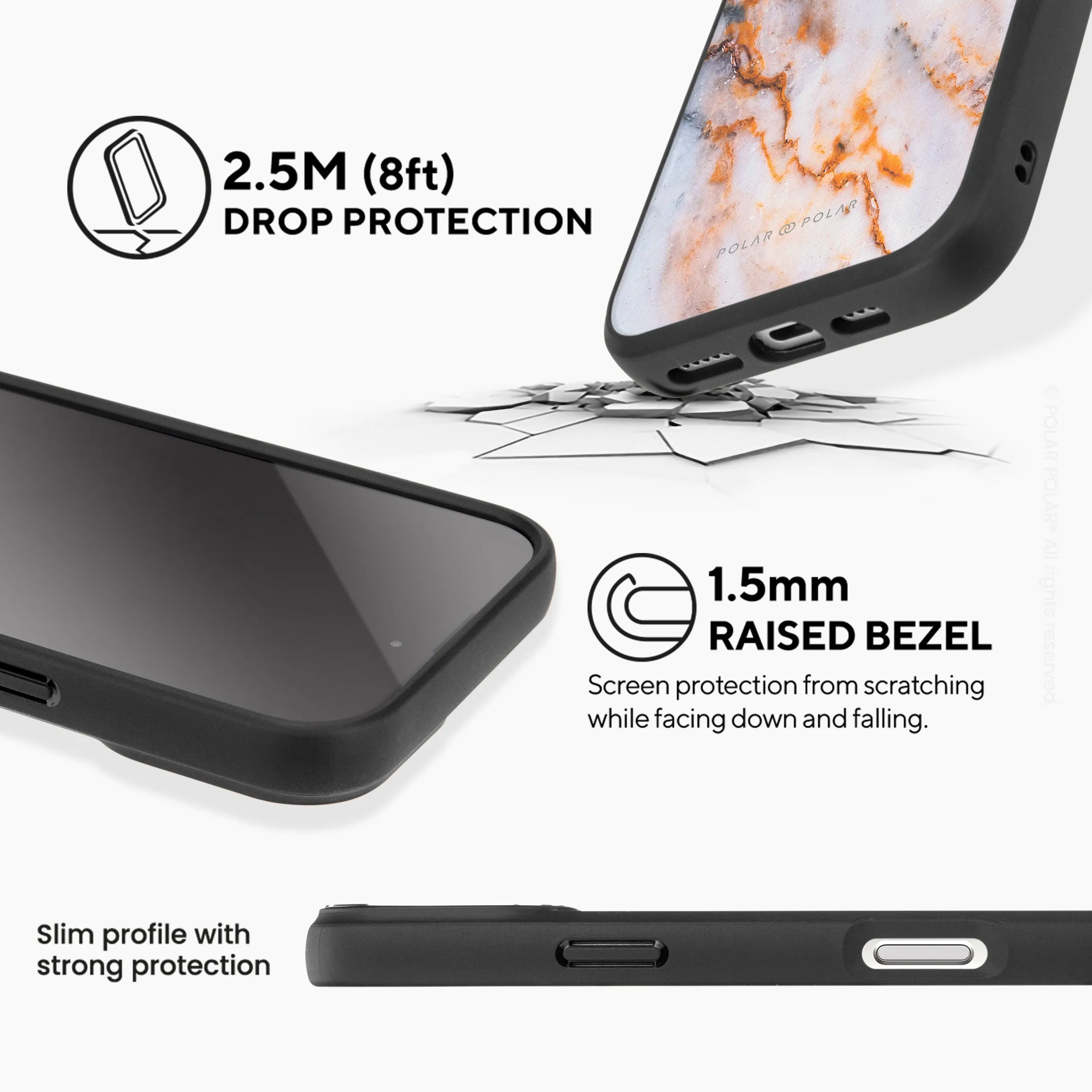 Coffee Cream - iPhone 16 Pro Frosted Black Bumper MagSafe Case