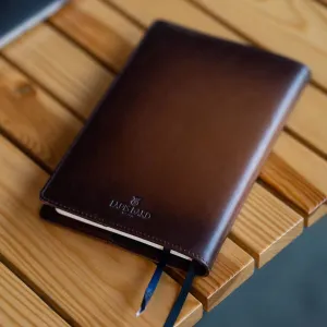 Cognac Ducorium Leather Notebook Jacket